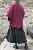 Soft Tech Jersey Puff Jacket Burgundy